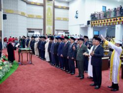 DPRD Pringsewu Gelar Rapat Paripurna Istimewa Pengambilan Sumpah Janji dan Jabatan