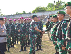 Jelang Kunker Presiden Jokowi Di Lampung Danrem043/Gatam Cek Kesiapan Pasukan Pengamanan VVIP