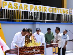 Resmikan Pasar Pasir Gintung Lampung oleh Presiden Jokowi pertanda Perekonomian Berjalan
