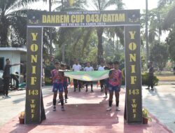 Korem 043/Gatam Buka Turnamen Danrem Cup Memperingati HUT ke-79 TNI