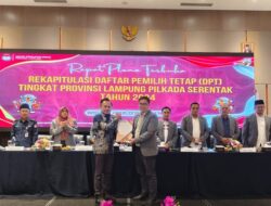 KPU LAMPUNG pleno Rapat terbuka  DPT Propinsi Lampung Golden Tulip