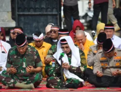 HUT TNI ke-79 wilayah Lampung Gelar Bersholat dan Doa Bersama lintas Agama