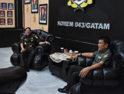 Korem043/Gatam Terima kunjungan Silaturahim Kajati Lampung