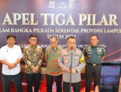 Apel 3 Pilar Kapolda Lampung Tekankan Pemilu Damai 2024