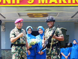 Taklimat Awal Letkol Marinir Ahmad Toripin Sebagai Danyonif 9 Marinir