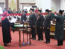 Tiga Pimpinan DPRD Pringsewu  Resmi  Dilantik Periode 2024-2029