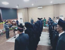 Pj.Bupati  Marindo Lantik Puluhan Kepala Sekolah  Di  Lingkungan Kabupaten Pringsewu