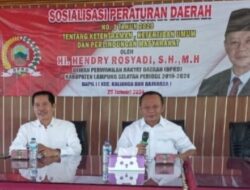Ketua DPRD Lamsel Hendri Rosyadi Gelar Sosperda No 3 Tahun 2020 Di-Desa Kedaton Kecamatan Kalianda