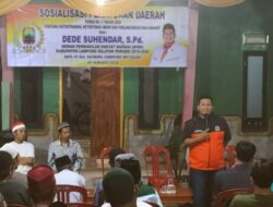 Dede Suhendar Sosialisasikan Perda No 3 Tahun 2020 di Desa Sukamaju Way Sulan