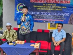 Anggota DPRD Lamsel Jenggis Khan Haikal Gelar Sosperda No. 3 Tahun 2020