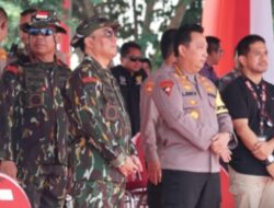 Kapolri Cek Gladi Bersih Apel Gelar Pasukan Pelantikan Presiden dan Wakil Presiden RI