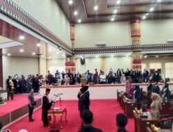 Resmi dilantik Bernas Yuniarta dari Gerindra Pimpin DPRD kota Bandar Lampung di Bantu Tiga Wakil ketua.