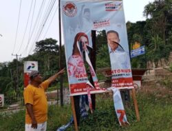 Perusakan APK baleho nomer 2 Terjadi lagi Relawan Akan Lapor kepolisian