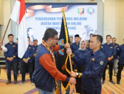 PW Ikatan wartawan Online PW (IWO)  Lampung Resmi dikukuhkan ketum Tengku  Yudhistira Adi Nugraha..