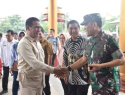 Danrem 043/Gatam Dampingi Mentan RI kunker di Propinsi Lsmpung.