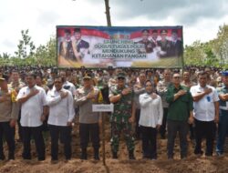 Danrem 043/Gatam Hadiri Launching Gugus Tugas Polri Dukung Ketahanan  Pangan.