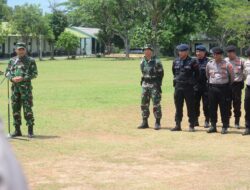 TNI-Polri Wilayah Lampung Laksanakan Latihan Bersama Anti Huru Hara.