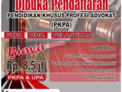 DPP KAIM Membuka Pelaksanaan Pendidikan Khusus Profesi Advokat (PKPA) Angkatan ke -3