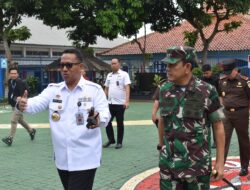 Danrem 043/Gatam Bersama Forkopimda Provinsi Lampung Tinjau Dua TPS Di Bandar Lampung