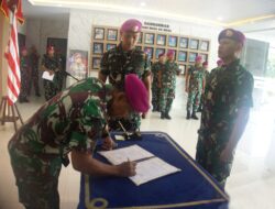 Mayor Marinir Sugiarto Resmi Jabat Paspers Brigif 4 Mar/BS