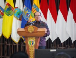 Pj . Gubernur Lampung Samsudin Paparkan Berbagai Capaian Pembangunan Pada Refleksi Akhir Tahun 2024 diMahan Agung.