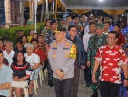 Jamin Rasa Aman Polda Lampung Pimpin Pengecekan Malam Natal 2024.