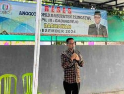 Anggota DPRD Pringsewu Darmawan Gelar Reses di Pekon  Tulung  Agung