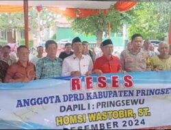 Anggota DPRD Pringsewu, Homsi Wastobir Gelar Reses di Pringsewu Barat