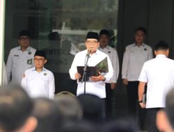 Peringatan Hari Amal Bhakti ke -79 Kementeria Agama 2025  provinsi Lampung,Pj Gubernur Samsudin Pembina Upacara