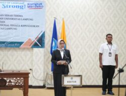 Rektor Unila Melantik 13 Pejabat Administrasi dan  3 Prjabat Fungsional di Rektorat  Unila