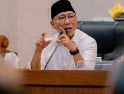 Tim Mirza -Jihan Bertemu Pj Gubernur dan Pj Sekdaprov Lampung di Ruang Kerja Gubernur.