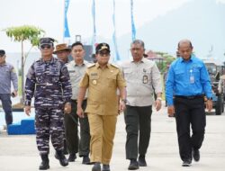 Pj  Gubernur Samsudin Dampingi KUNJUNGAN KSAL tinjau Program Ketahanan Pangan TNI.