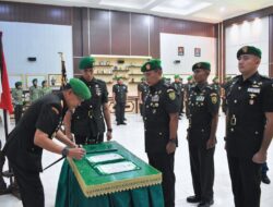 Korem 043/Gatam Gelar Acara penyerahan Jabatan Kasrem dan Kasipers kasrem
