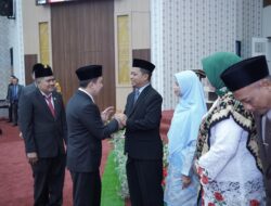 Rapat Paripurna DPRD, Pj.Bupati Marindo Ucapkan selamat kepada Bupati dan Wakil Bupati  Terpilih periode 2025- 2029