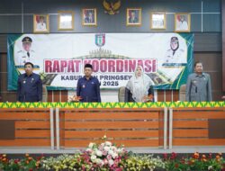 Hari Pertama Berkantor, Bupati Pringsewu Riyanto Pamungkas Pimpin Rakor Bulanan