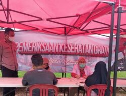Peduli Masyarakat, Biddokkes Polda Lampung Cek Kesehatan Gratis