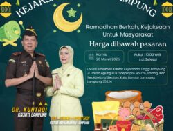 Pasar Murah Ramadhan : Bakti Kejati Lampung Untuk Masyarakat