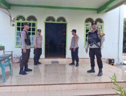 Polisi Sterilisasi dan Amankan Ibadah Jumat Agung dan Paskah Tahun 2025 di Gereja Bahuga