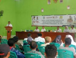 Bupati Pringsewu H.Riyanto  Pamungkas Buka Sosialisasi Fisik Sanitasi  Kabupaten Pringsewu Tahun 2025