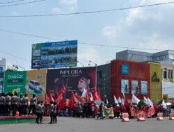 Tekan Humanisme Personil Polda Lampung danJajaran Amankan May Day 2025