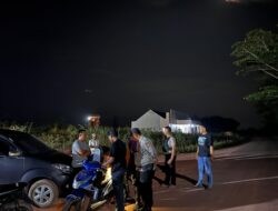 Antisipasi Kriminalitas di Malam Hari, Kapolsek Negara Batin Pimpin Patroli di Jalan Poros Marga Jaya