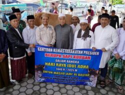 Idul Adha di Pringsewu: Bupati Riyanto Pamungkas Pimpin Salat Ied dan Sembelih Sapi Qurban