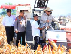 Presiden Prabowo Senang Panen RayaJagung Inisiasi Polri Berhasil