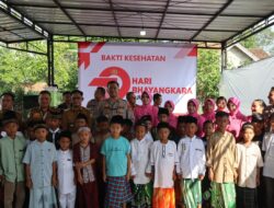 Hari Bhayangkara Ke 79, Polres Way Kanan Bakti Kesehatan Khitanan Gratis di Banjit