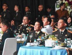 Komandan Korem 043 Gatam Hadiri Upacara Syukuran Hari Bhayangkara ke-79 di mapolda Lampung