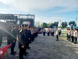 Gegana Polda Lampung Amankan Konset Musik Unity Fest Di Lapangan PKOR Way Halim