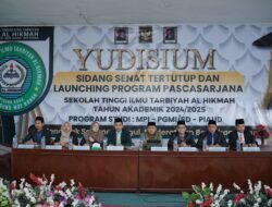 STIT.Al Hikmah Bumi Agung Gelar yudisium Mahasiswa dan Mahasiswi di Aula Kampus di pisang Baru.