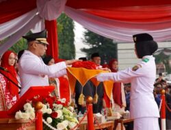 Upacara HUT  RI ke -80 Provinsi Lampung Berlangsung khidmat