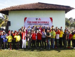 HUT RI ke -80 Kodim 0410/KBL Selenggarakan FUN Game Woodball *Bersama Rakyak TNI Kuat.