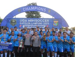 Liga Minisoccer Kapolda Cup 2025 Berakhir,Kapolda Berikan Iala Bergilir